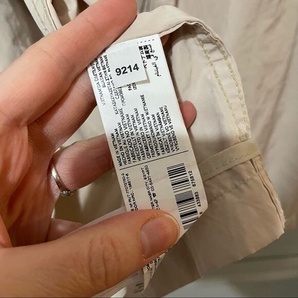 MNG Basics Khaki Moto Zip Trench Coat Womens XS Tan Neutral Classic Lightweight - Picture 7 of 7